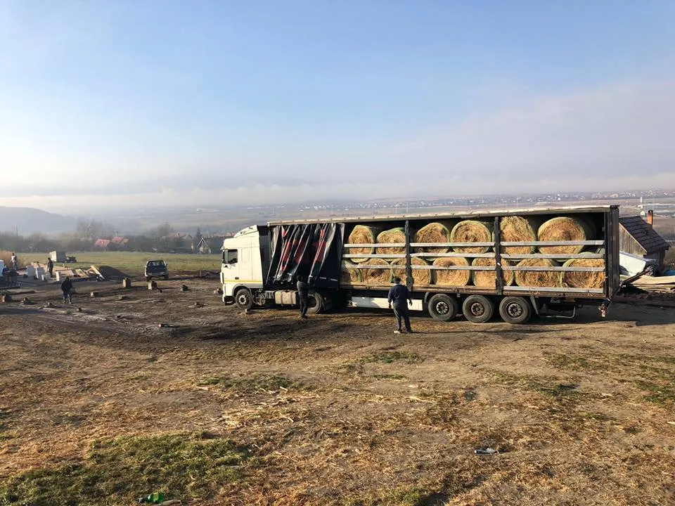 Ajutor din Călărași pentru fermierul din Bungard căruia i-a ars un saivan
