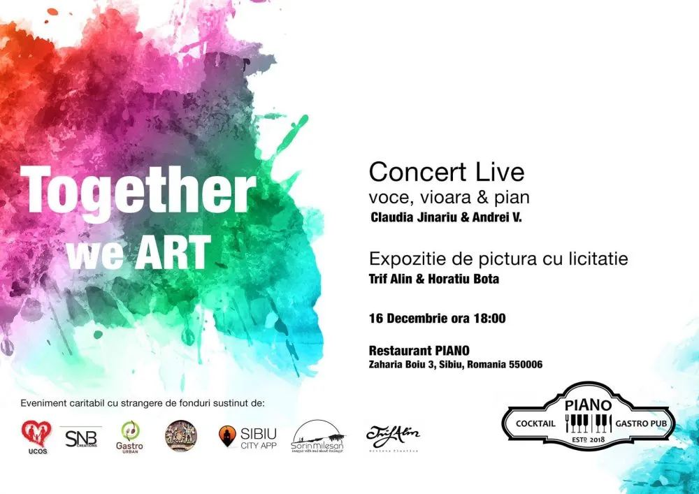 „Together we art” concert caritabil pentru fundația UCOS