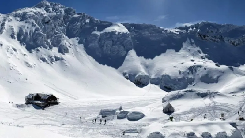 Stratul de zăpadă la Bâlea Lac este de 2.14 metri