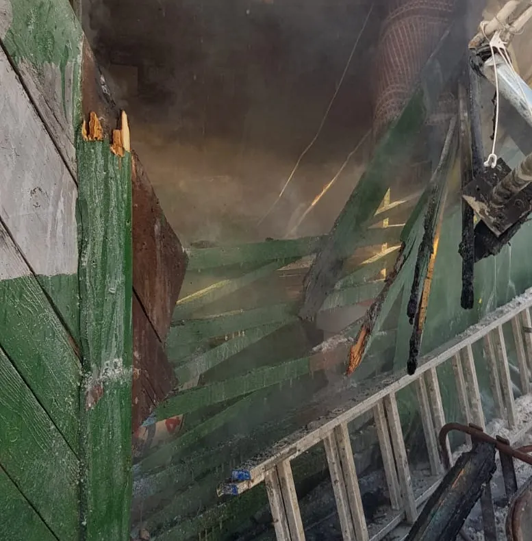 Incendiu pe strada Ștefan cel Mare din Sibiu