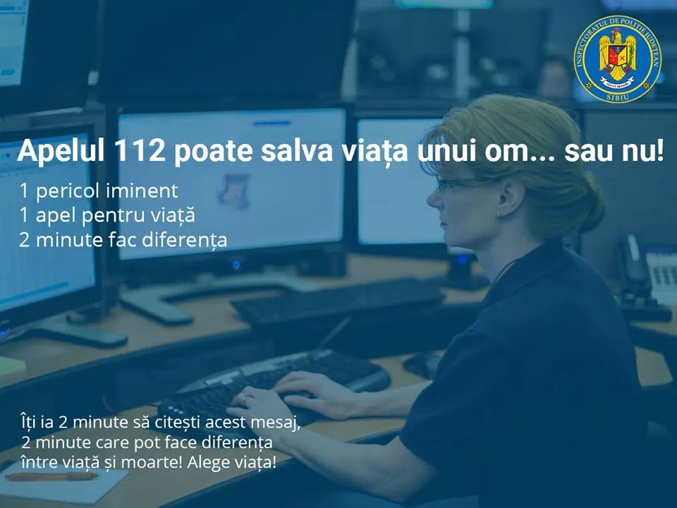 Ce le scriu polițiștii celor care sună la 112 deși nu au o urgență