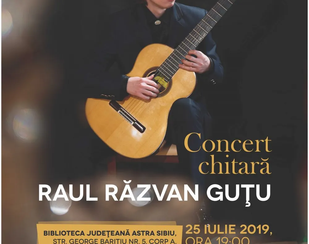 Recital inedit de chitară la Biblioteca Astra