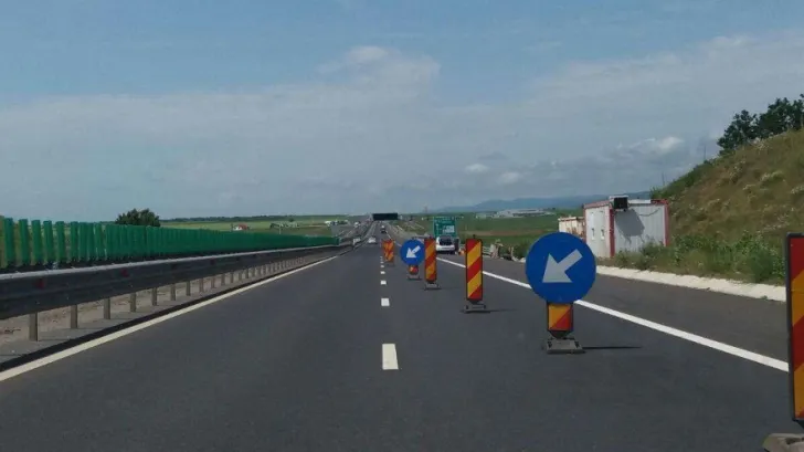 Lucrări pe A1 Sibiu - Deva. Circulația pe prima bandă și pe cea de urgență, restricționată