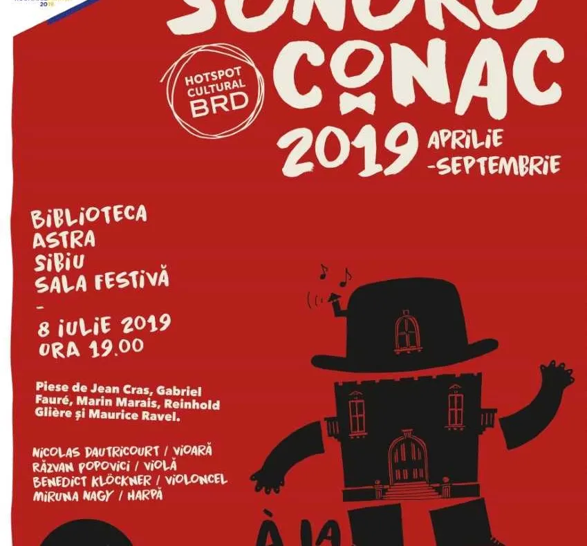 Primul concert SoNoRo Conac are loc în 8 iulie la Biblioteca Astra