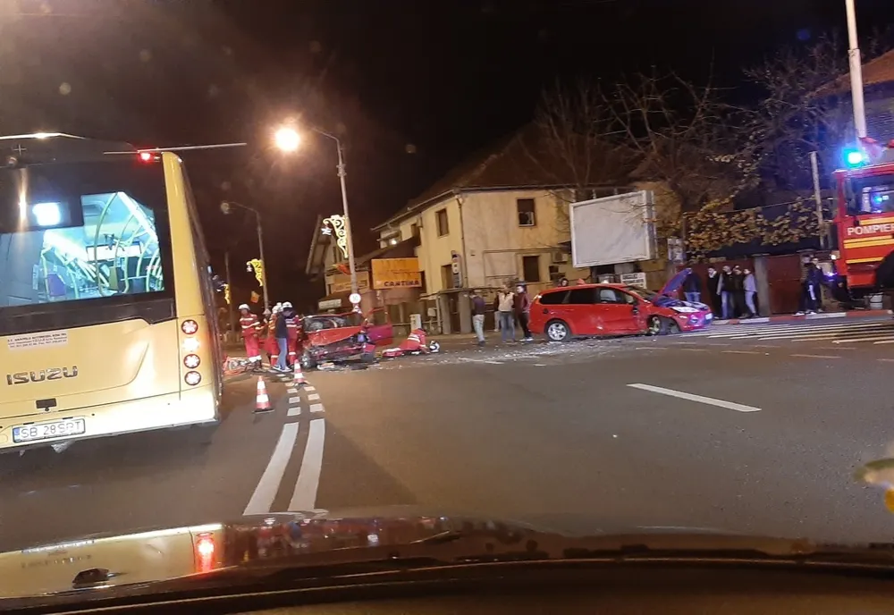 Accident pe Șoseaua Alba Iulia. Un bărbat a ajuns la spital