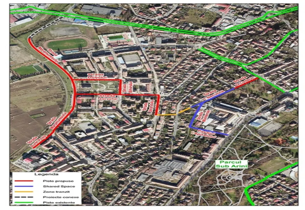 Primăria Sibiu a semnat contractul pentru realizarea unui coridor de deplasare cu bicicleta în cartierul Ștrand