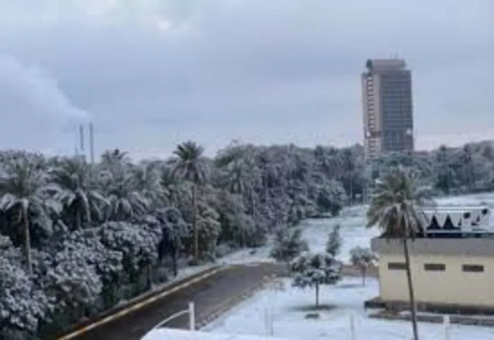 Fenomen rar în Bagdad. A nins pentru a doua oară în ultimii 100 de ani