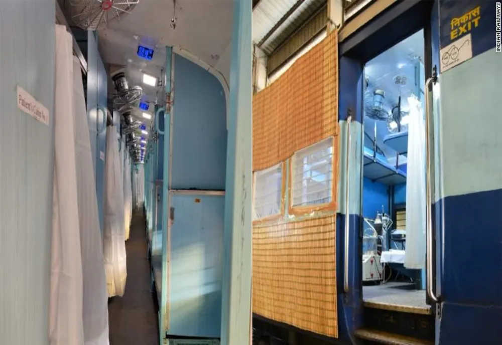 INDIA și-a închis căile ferate pentru prima dată în 167 de ani. Trenurile sunt transformate în spitale