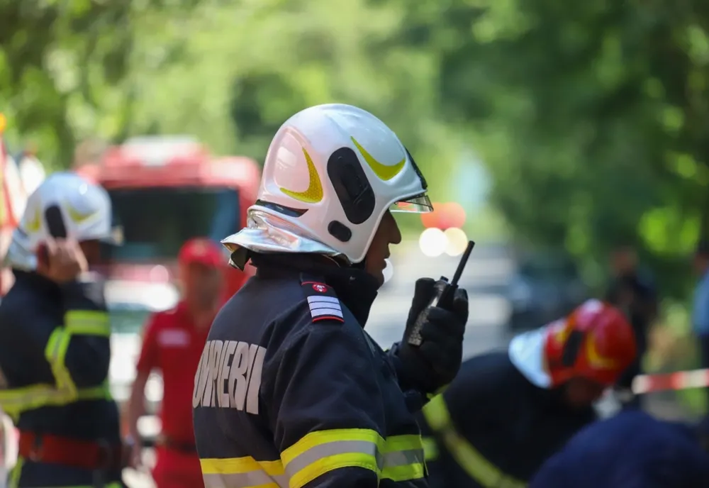 Exercițiu ISU, în centrul municipiului Sibiu