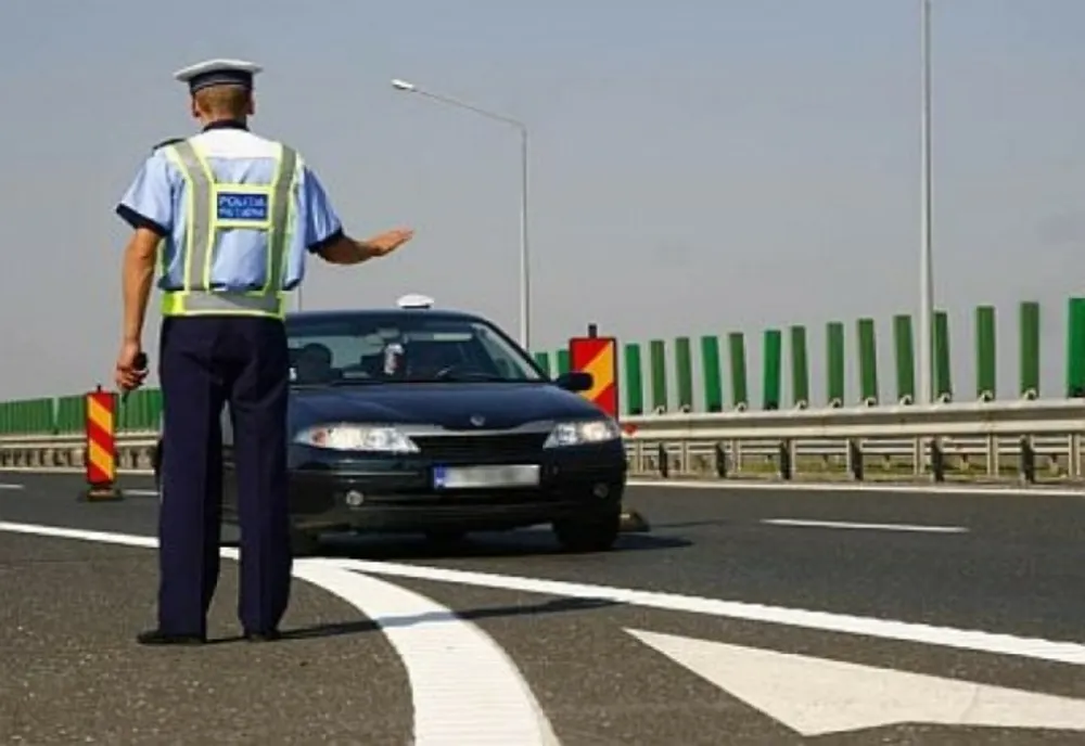 Acțiuni ale polițiștilor pe DJ106, Sibiu - Agnita