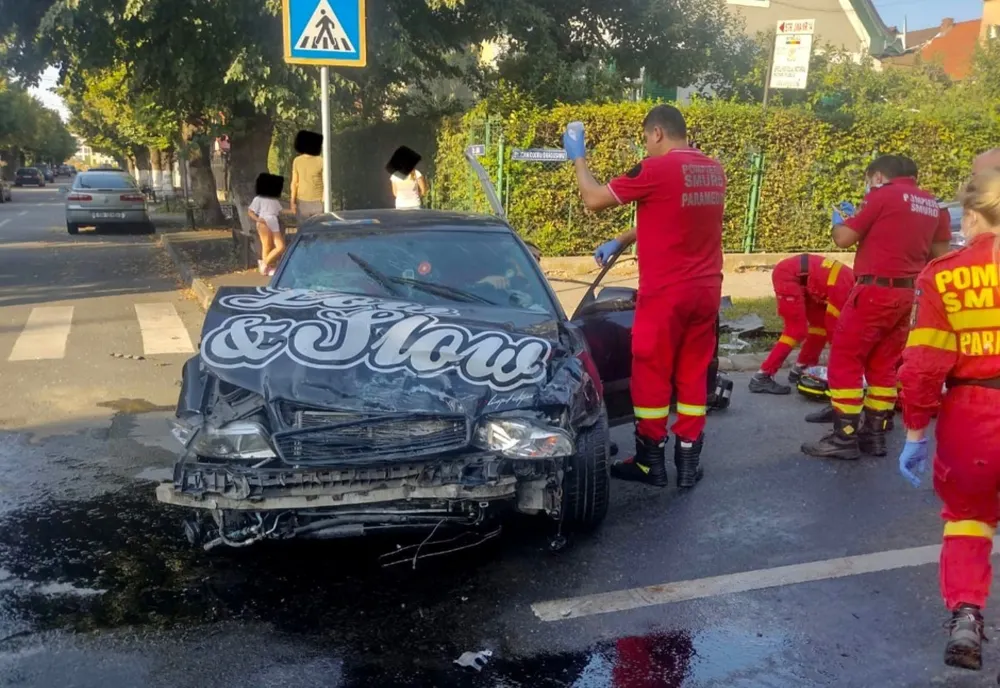 Accident cu 5 victime, în municipiul Sibiu