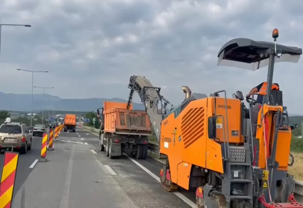 Lucrări pe DN1, în zona Șelimbăr