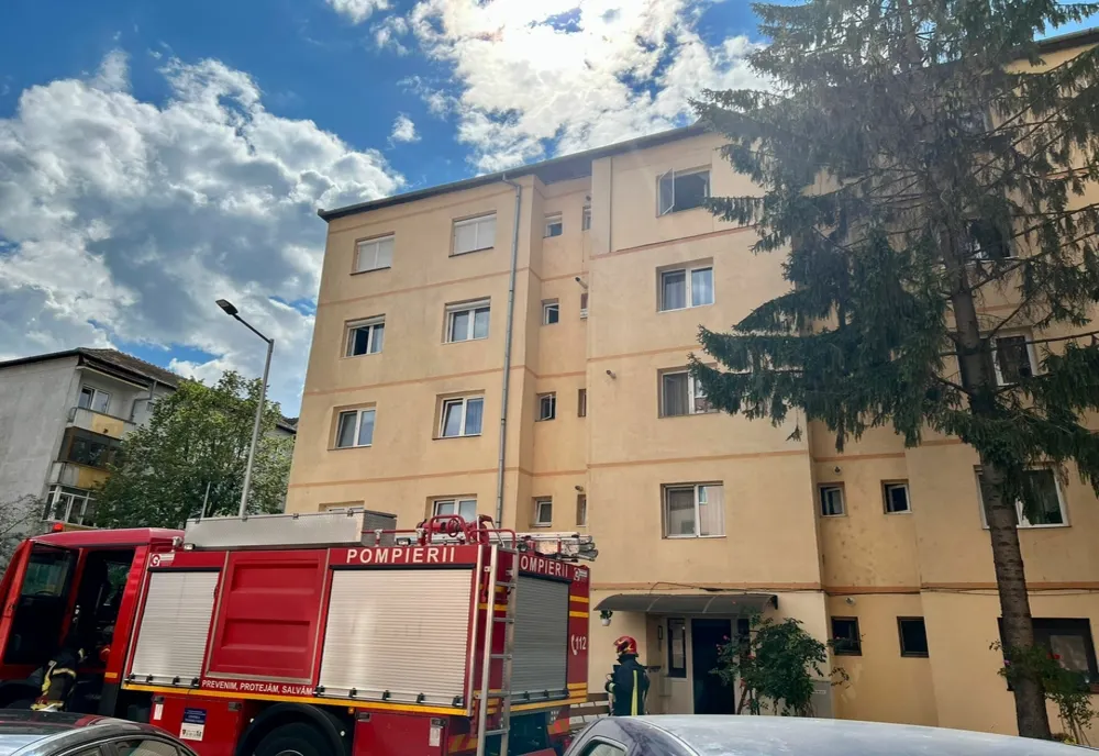 Incendiu într-un apartament din municipiul Sibiu