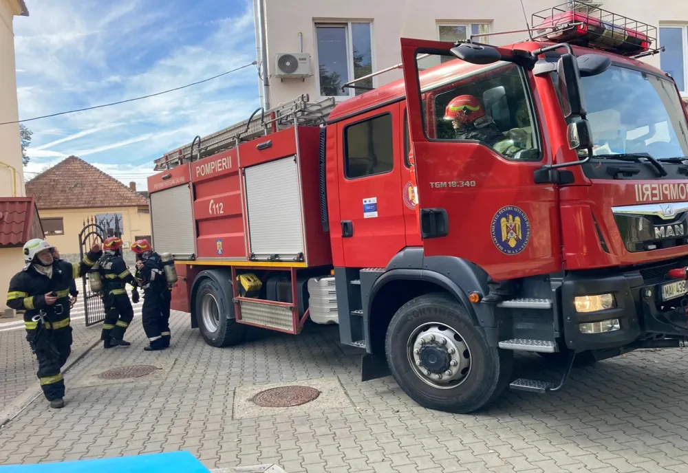Exercițiu ISU Sibiu la Şelimbăr