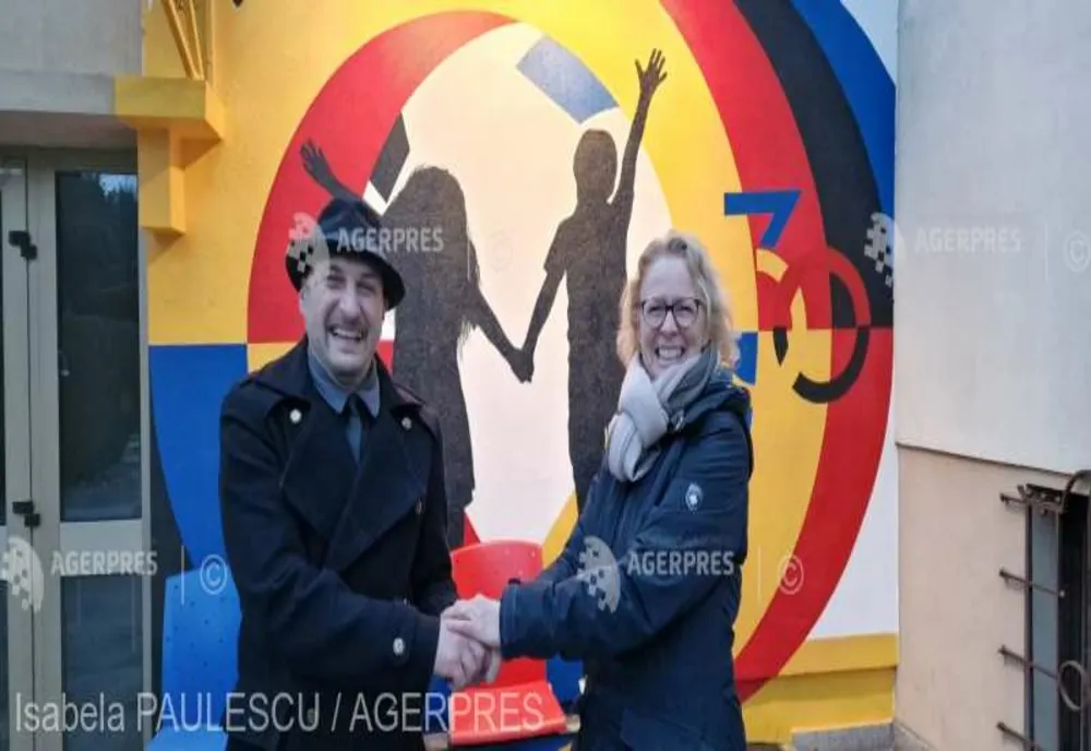Prima lucrare de artă stradală la Consulatul Germaniei