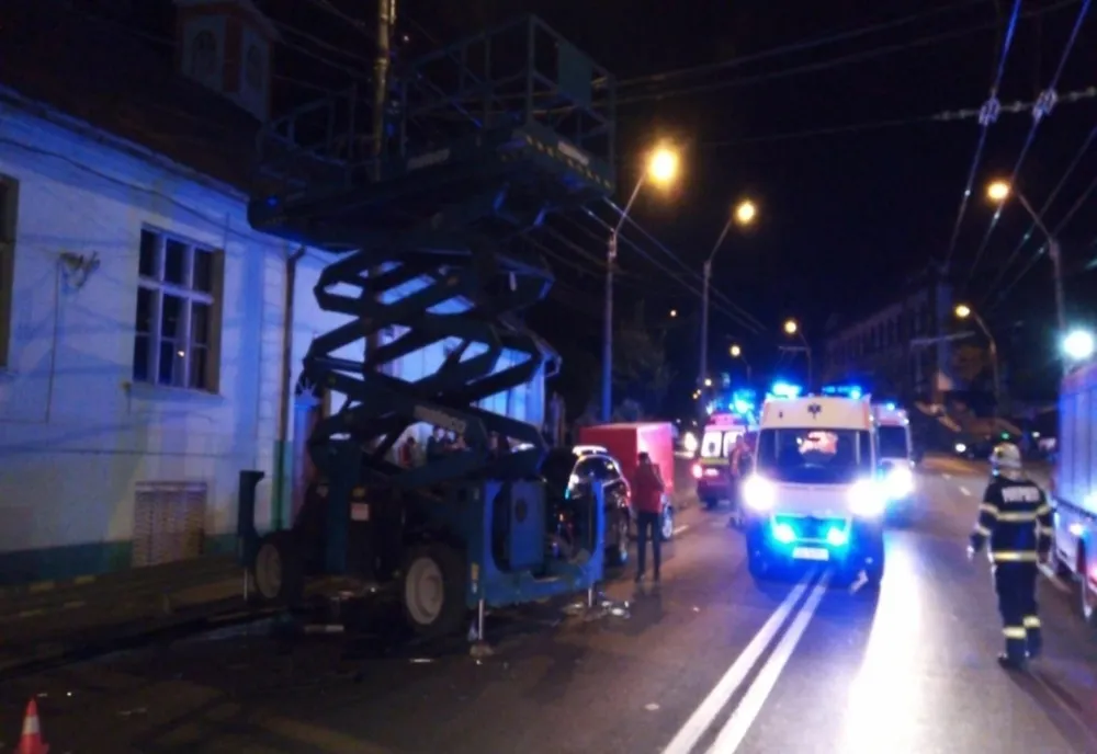 4 muncitori răniți în urma unui accident produs în municipiul Mediaș