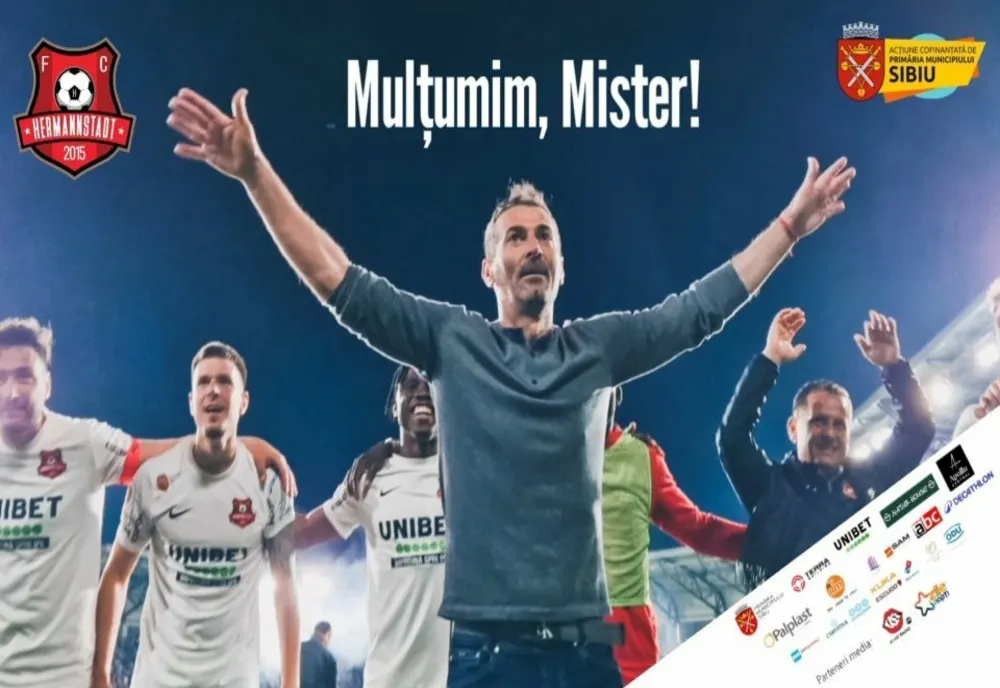 Superliga: FC Hermannstadt confirmă despărţirea de antrenorul Marius Măldărăşanu