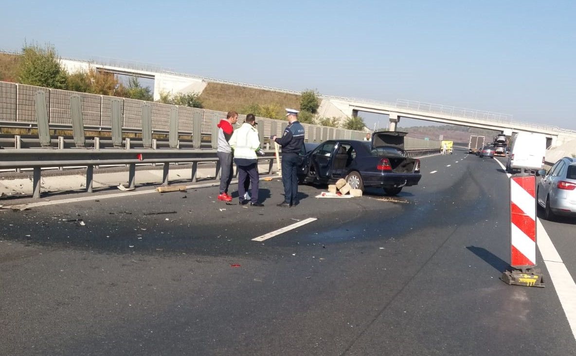 Accident pe A1, spre localitatea Săcel