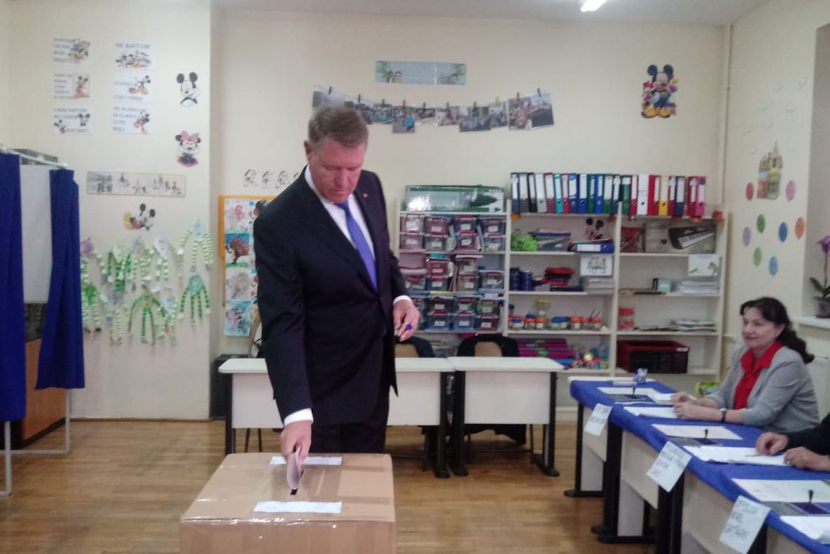 VIDEO | Klaus Iohannis a votat la Referendum, la Sibiu