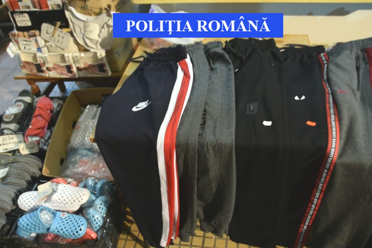 BRAŞOV | Sute de haine şi încălţăminte contrafăcute, confiscate