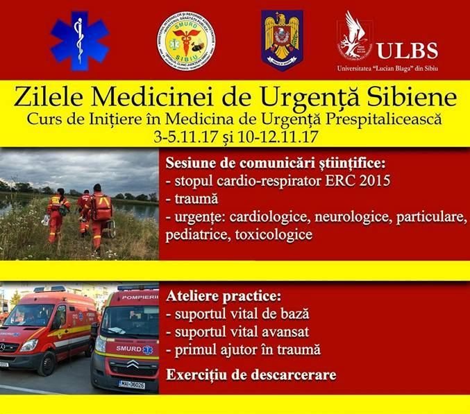 „Zilele Medicinei de Urgenţă Sibiene” a ajuns la cea de-a XV-a ediție