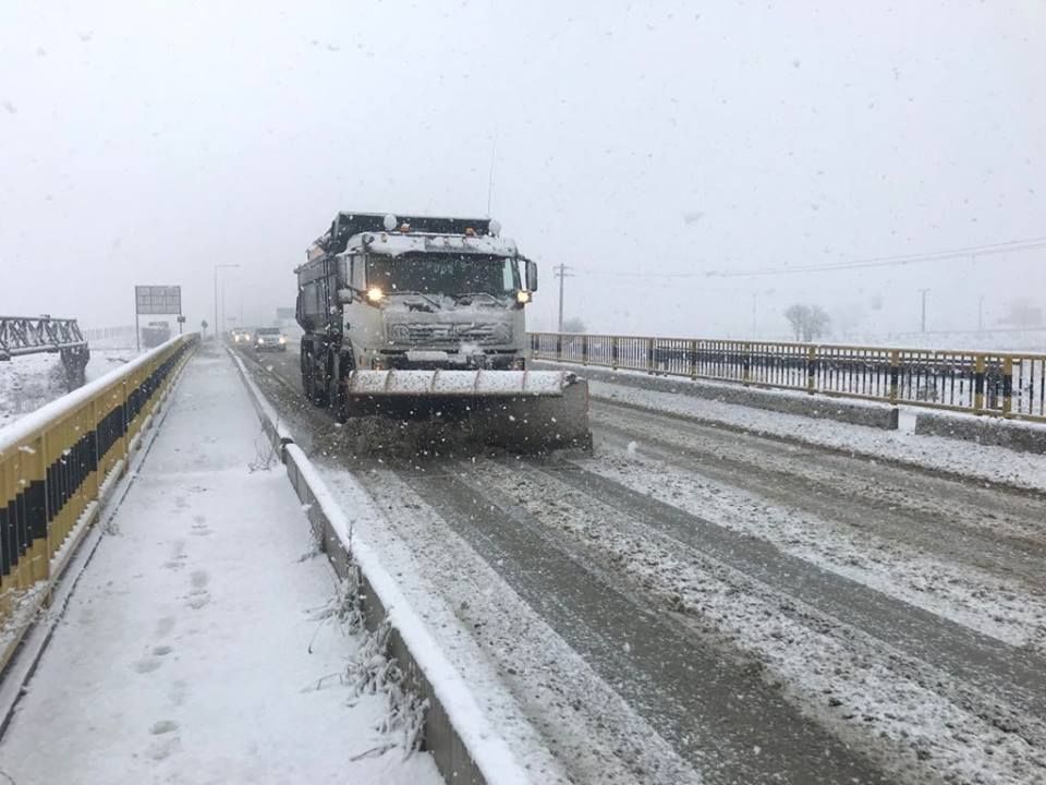 Se circulă în condiții de iarnă în județul Sibiu!