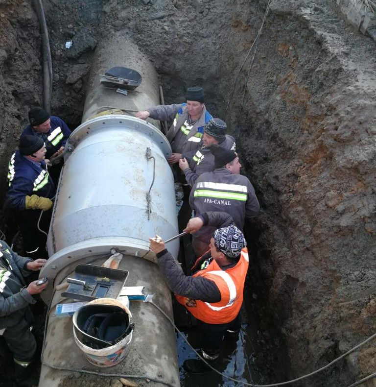 UPDATE: Avarie la conducta de apă de pe Strada Bieltz. Mai multe cartiere și localități afectate