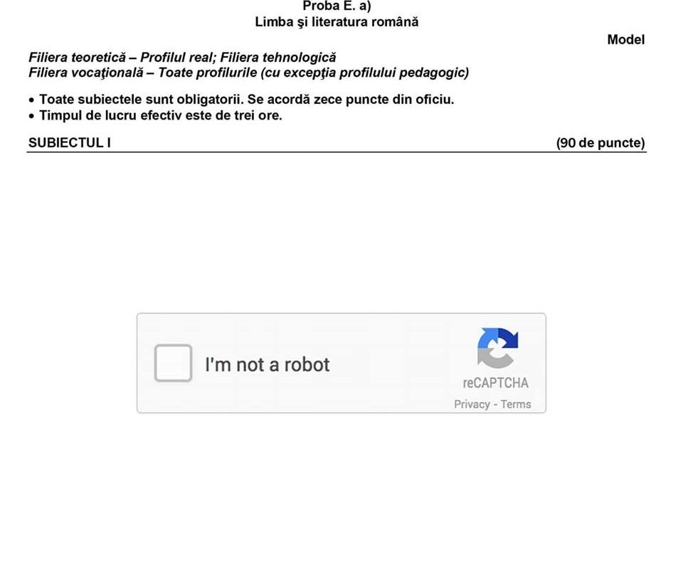 Protestul "#foaiagoală" a început în Sibiu! Președintele CJE Sibiu a scris pe foaia de examen "PROTEST", la simularea BAC-ului