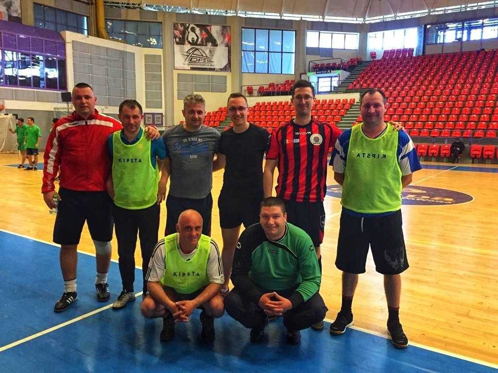 Poliția și Pompierii au jucat fotbal de ziua Jandarmeriei