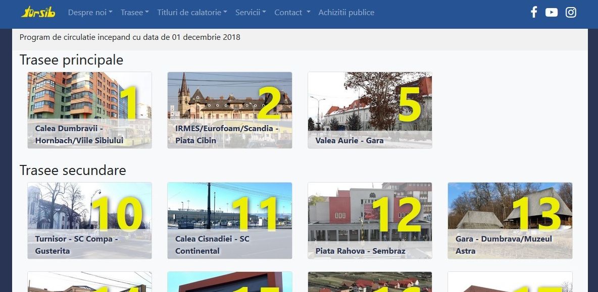 Tursib are o nouă prezentare a secțiunii Trasee pe site-ul instituției