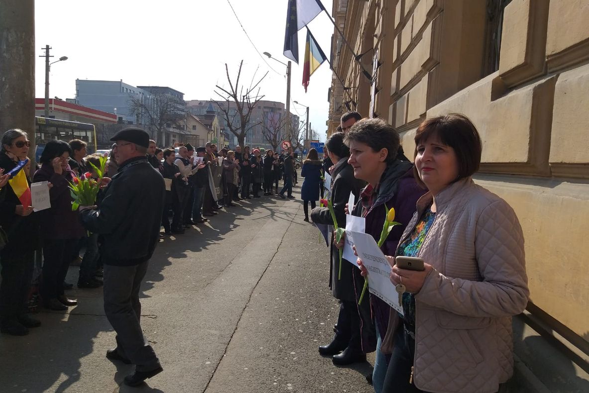Nou protest al magistraților susținut de mișcarea „Vă vedem”