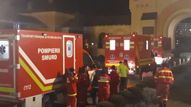 Acoperișul unei case din Cristian, în flăcări