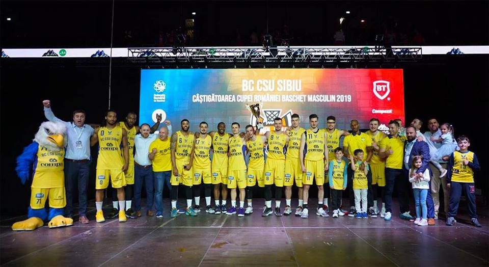 Trofeul Cupa României, prezentat de BC CSU Sibiu, la Sala Transilvania