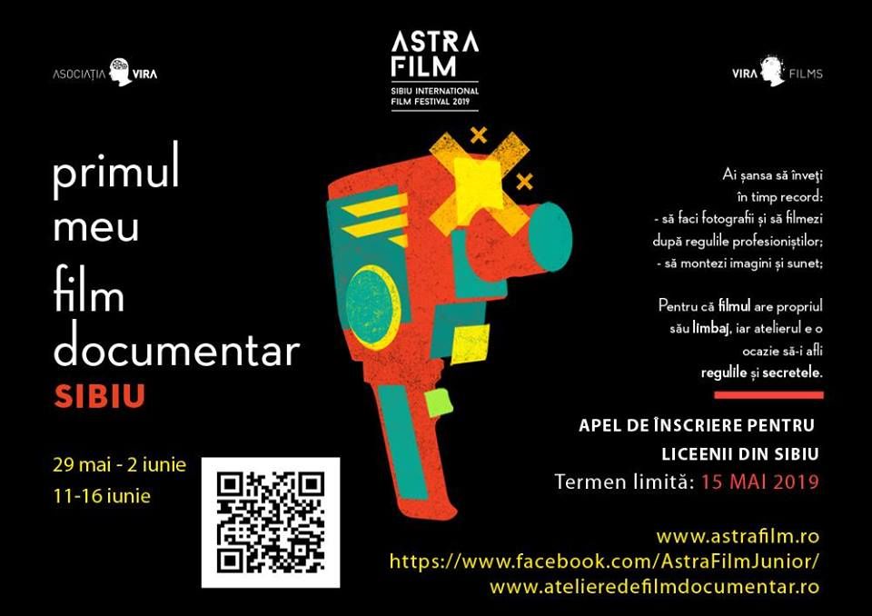 Astra Film a dat startul înscrierilor la atelierul pentru liceeni "Primul meu film documentar"