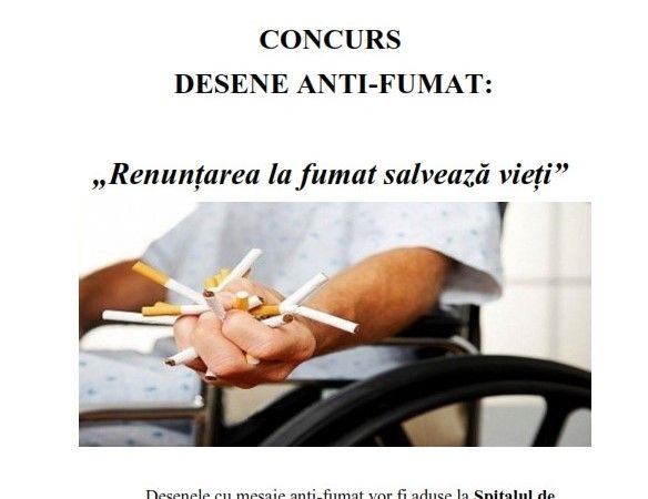 Elevii sibieni pot participa la un concurs antifumat organizat de spitalul TBC
