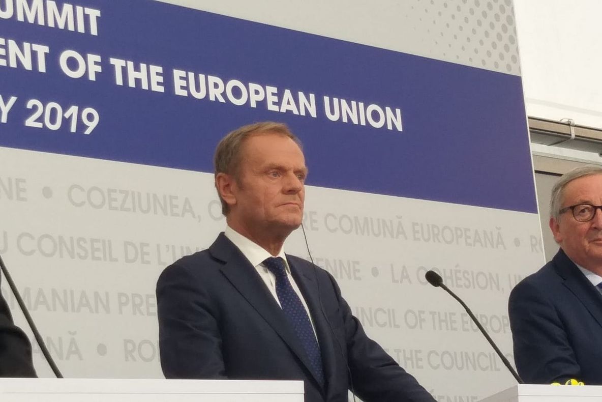 VIDEO | Donald Tusk, discurs în română: "M-am îndrăgostit de Sibiu!"