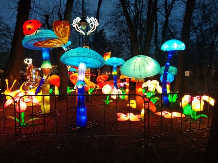 Aleile din Muzeul în Aer Liber, iluminate de 20 de instalații de lampioane