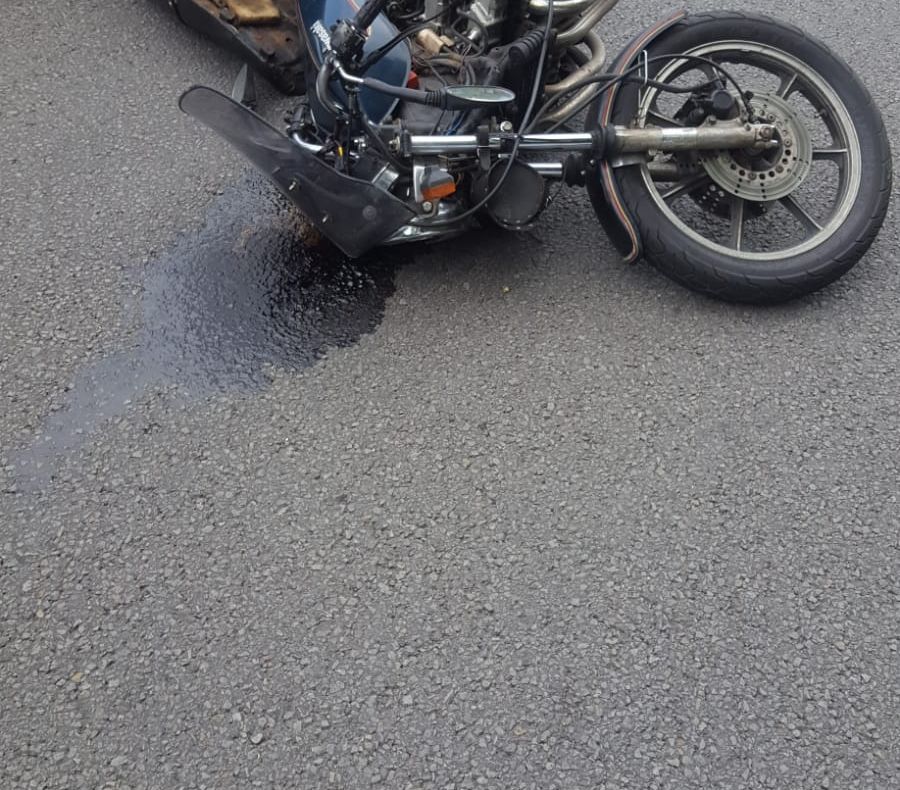Bărbat din Ungaria, la spital, după ce s-a răsturnat cu motocicleta, pe DN14