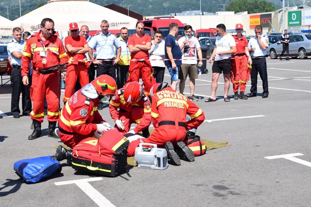 FOTO: Pompierii sibieni în mijlocul acțiunii la Festivalul Smart Park