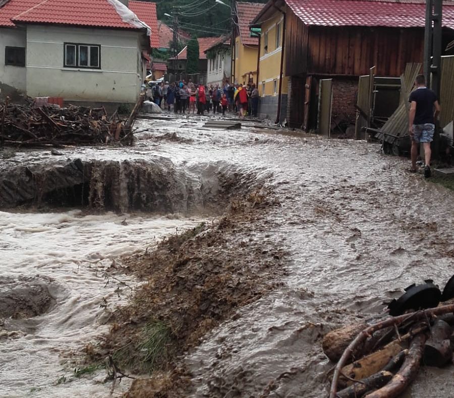 VIDEO | Ploile au făcut ravagii în județ. Gospodării inundate și mașini luate de viitură