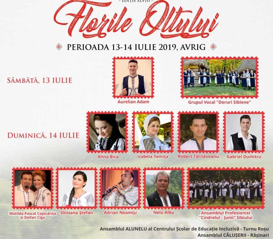 Avrigul găzduiește dea de-a 48 - a ediție a Festivalului „Florile Oltului”