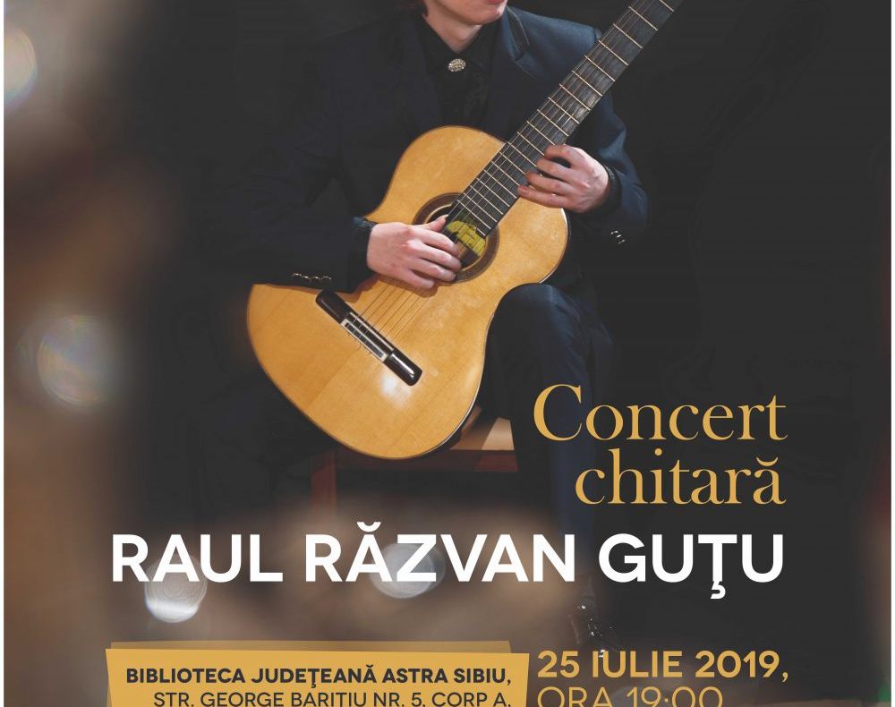 Recital inedit de chitară la Biblioteca Astra