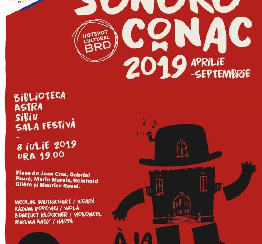 Primul concert SoNoRo Conac are loc în 8 iulie la Biblioteca Astra