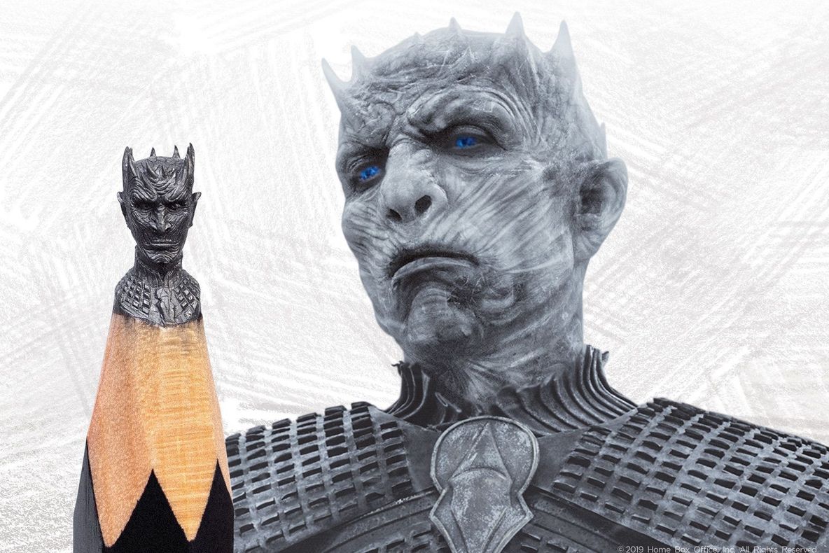 Expoziție spectaculoasă la Sibiu: personajele din Game of Thrones, sculptate în mină de creion