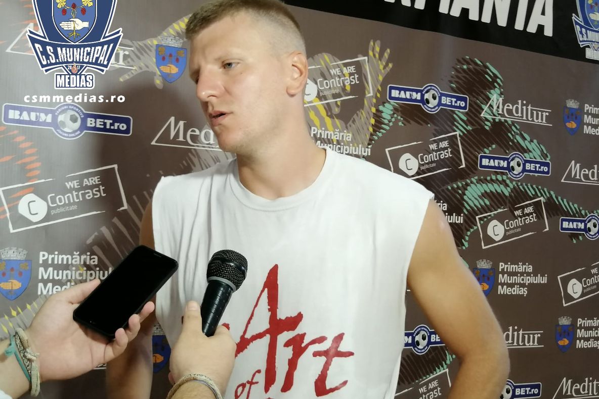 Stefan Nikolic, de la CSM Mediaş: „Îmi propun să terminăm în primele patru, să ne calificăm în faza a doua”