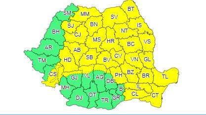 Sibiul intră în cod galben de instabilitate atmosferică