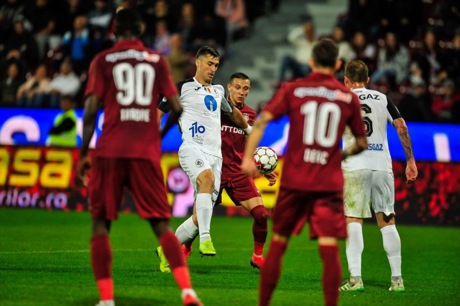 Gaz Metan a fost învinsă de CFR Cluj în deplasare, scor 3-0
