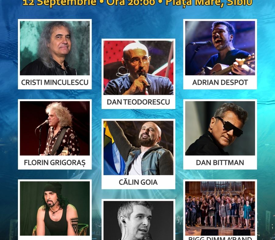 Dan Bittman, Cristi Minculescu, Adrian Despot, Călin Goia într-un spectacol de excepție la Sibiu