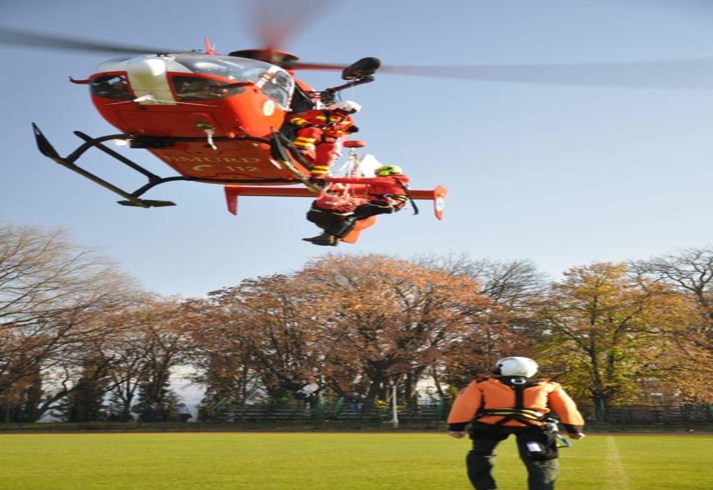 Exercițiu  de salvare cu suport aerian, desfășurat de Salvamont Sibiu la Bâlea Lac