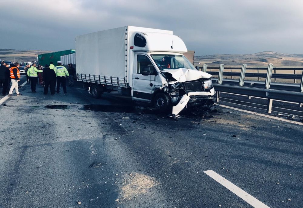 Accident pe A1. Trafic îngreunat în zona localităților Apoldu - Săliște
